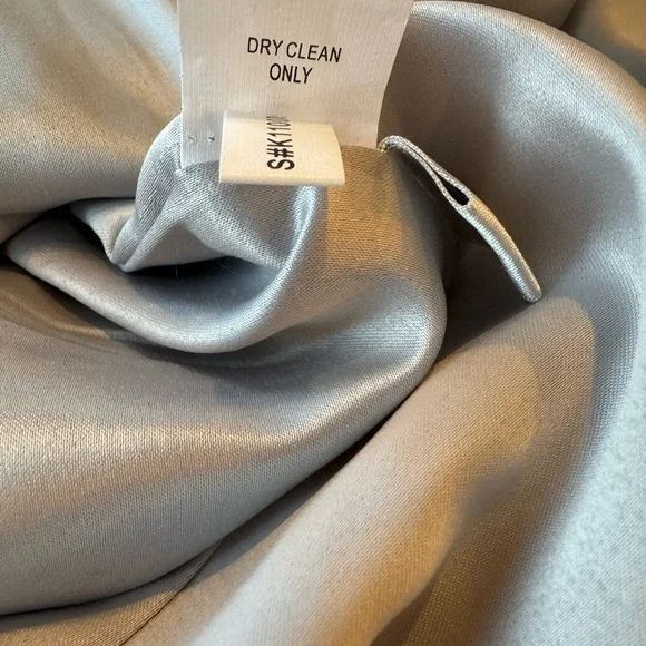 Kay Unger Sheath Dress Navy Blue Lace and Pewter Tweed Womens Size 12 - Picture 16 of 16